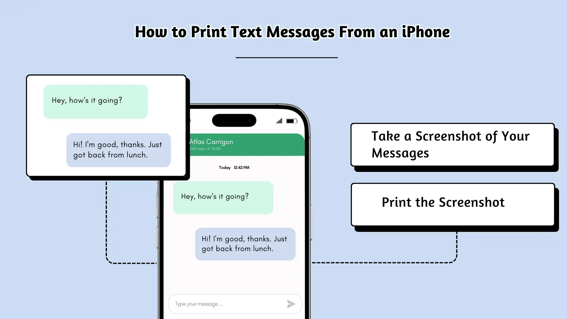 How to Print Text Messages From an iPhone