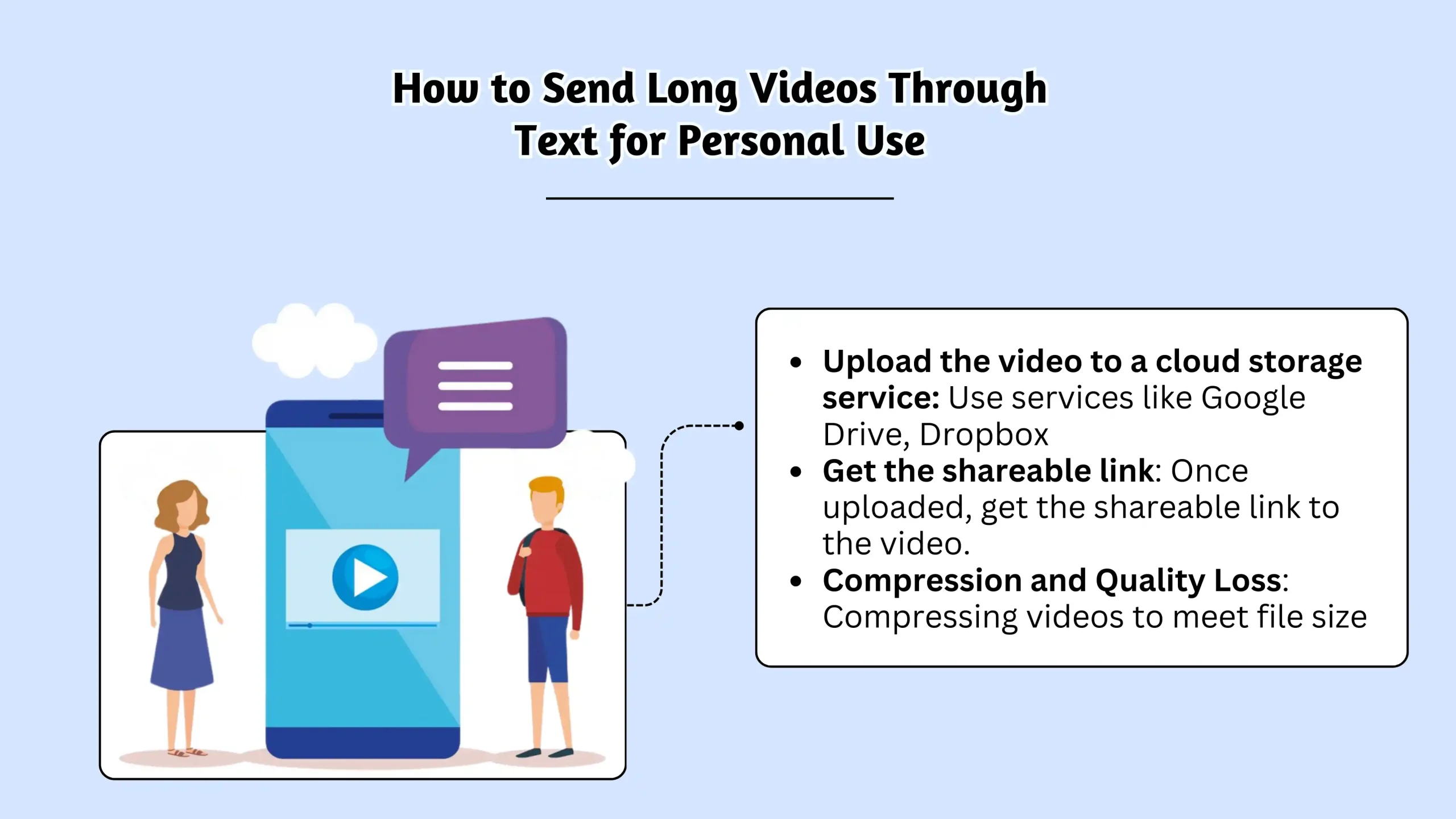 How to Send Long Videos Through Text for Personal Use