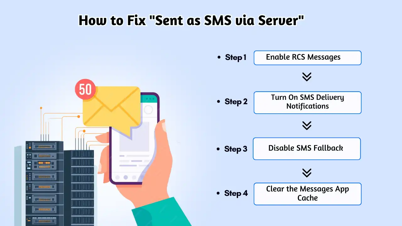 How to Fix _Sent as SMS via Server