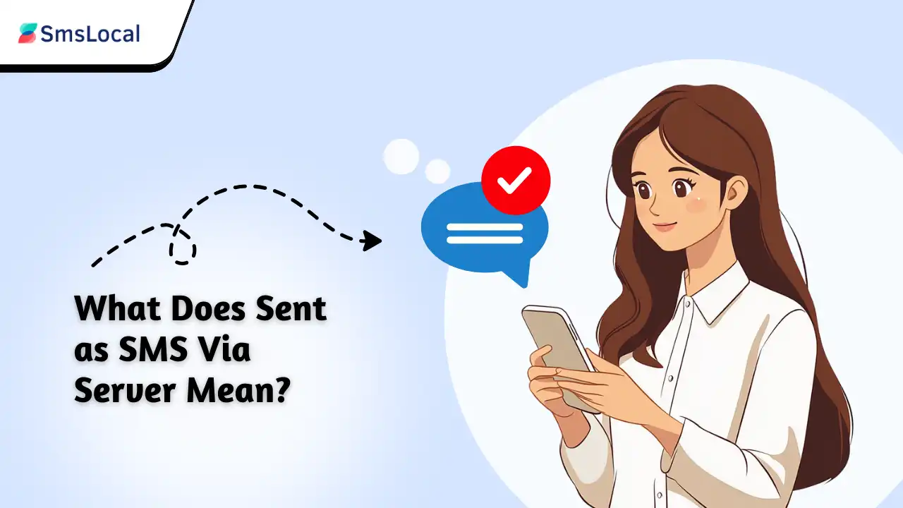 What Does Sent as SMS Via Server Mean?