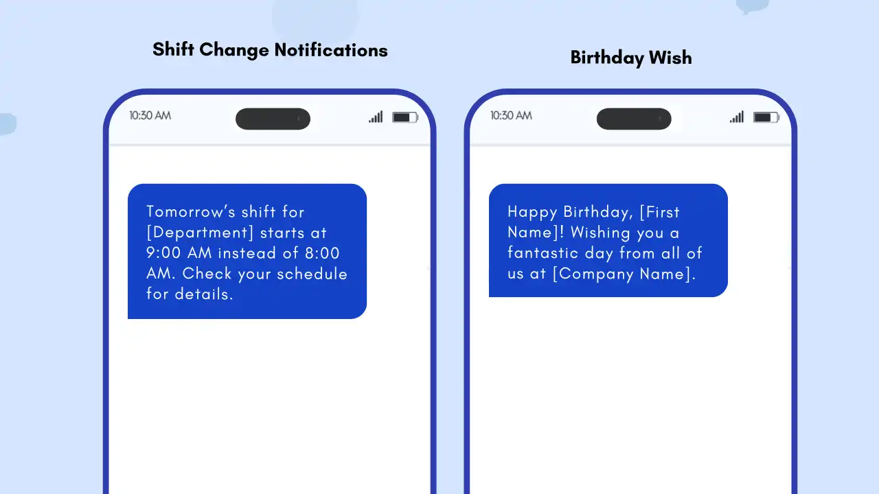 Internal Communication via Transactional SMS