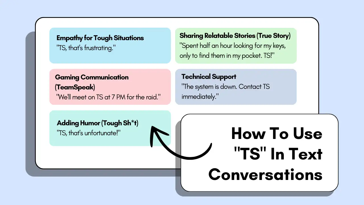 How To Use _TS_ In Text Conversations