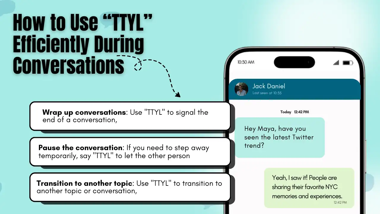 how to use ttyl efficiently